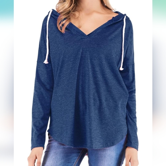 Hooded long sleeve tshirt L - Picture 1 of 5